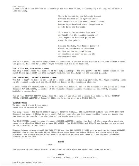 the attack of the clones script